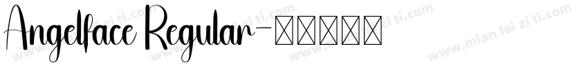 Angelface Regular字体转换